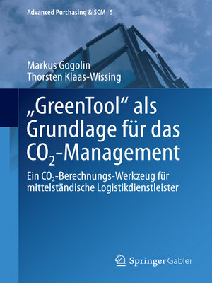 cover image of "GreenTool" als Grundlage für das CO2-Management